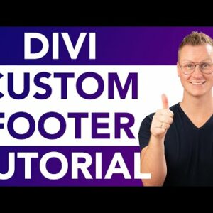 Divi Theme | Custom Footer Tutorial