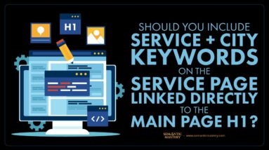 Should You Include Service + City Keywords On The Service Page Linked Directly To The Main Page H1?