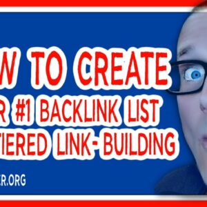How to Create Backlinks List Tutorial  For Tiered Link Building SEO