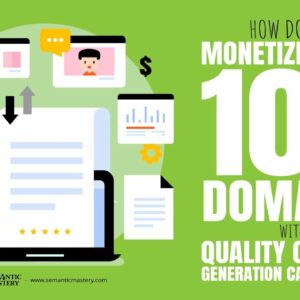 How Do You Monetize About 100 Domains With Quality Content Generation Capabilities?